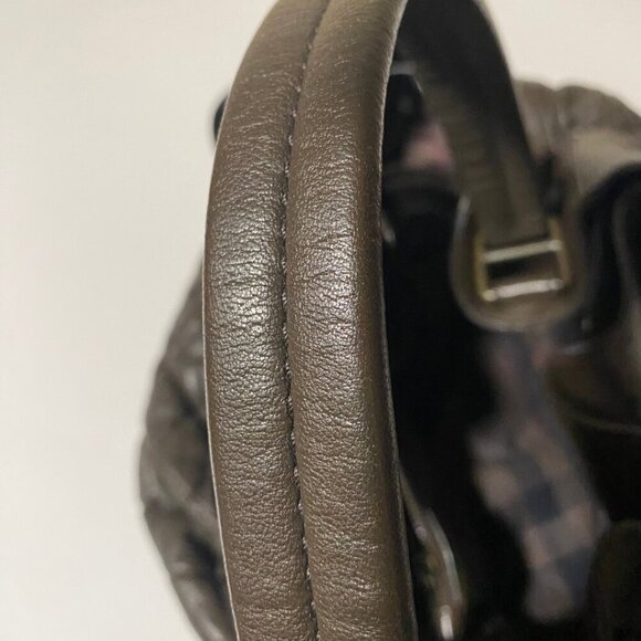 BURBERRY Enmore Quilted Brown Leather Bag - Picture 11 of 13